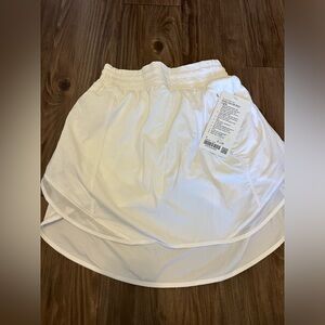 Lululemon Hotty Hot HR Skirt, Long, Size 4, White